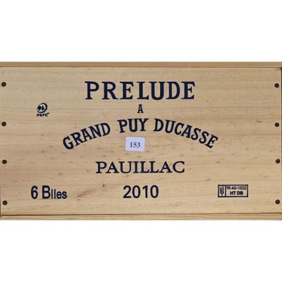 6 Btles CBO PRELUDE A GRAND PUY DUCASSE, Pauillac, 2010. - Photo 1