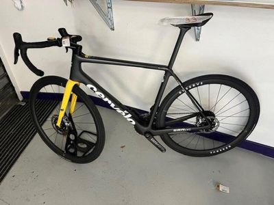 a bike that is parked in a garage