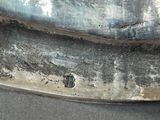 a close up of a metal object on a table