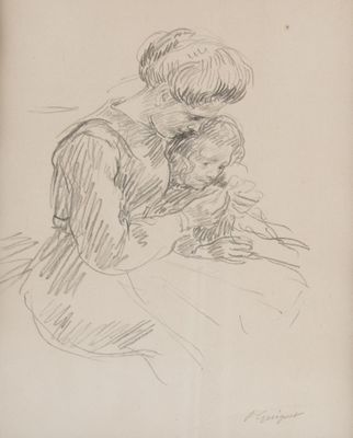 l'image d'un dessin représentant une femme tenant un enfant dans ses bras