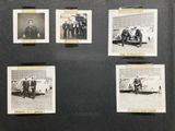 several old black and white photos of men in suits and ties