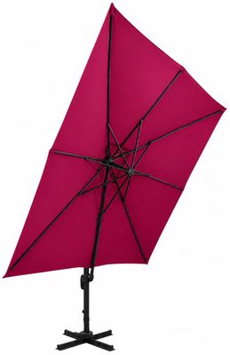 un parapluie avec une tige noire sur fond blanc