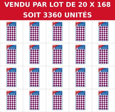 vendur par lot de 20 x 18