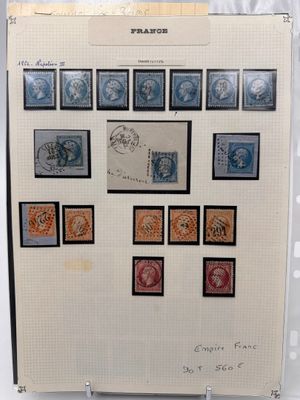 FRANCE réunion de timbres "classique" Empire oblitérés cote …