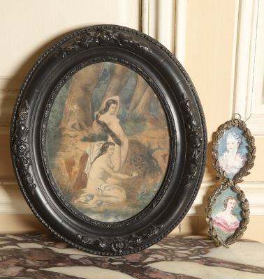 a picture of a picture of a woman in a picture frame