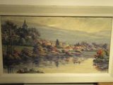 a picture of a painting on the wall of a room