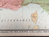 an old map of the mediterranean region of italy and the mediterranean region of italy