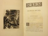 an open book with a picture of a bird on it