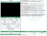 a close up of a document with a barcode on it