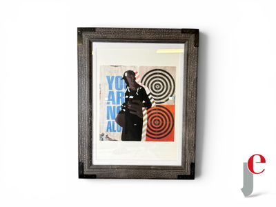 a picture of a picture of a man holding a gun
