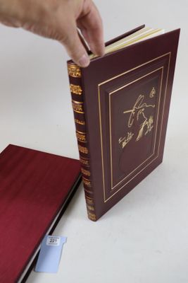 une main tenant un livre sur lequel figure une illustration