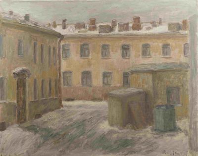 MIKHAIL ROGINSKY (1931-2004) Moscow courtyard