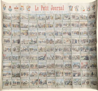 un vieux journal français avec plein de photos dedans