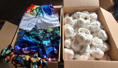 169 / 1 palette de 196 kg de housses de coussin, short…