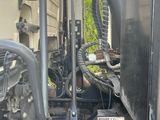 an image of a truck with a broken front tire