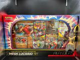 a display case with a bunch of pokemon cards