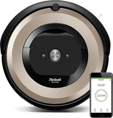 the roomba is connected to a smart phone and a smart phone