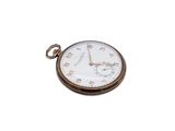 pocket watch on a white background with a white background