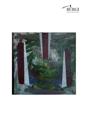 une photo d'un tableau représentant une plante dans un vase