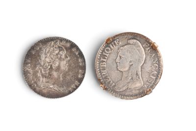 deux pièces d'argent de même taille et de même forme