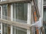 a pallet with a bunch of windows on it