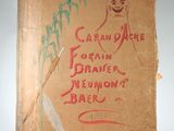 un vieux livre avec l'image d'une femme