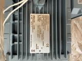 a close up of an electrical transformer with a label on it