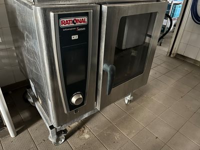 a picture of a commercial oven in a commercial kitchen