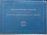 the sign is on the side of the building that says early french voyagess to australia