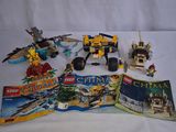 a lot of legos and books on the table