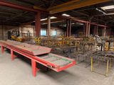 a lot of tables and chairs in the warehouse