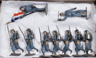 C.B.G. Mignot. 1914-18. Infanterie bleu-horizon à la charge.