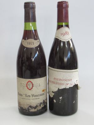 deux bouteilles de vin posées l'une à côté de l'autre sur une table