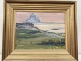 an image of a painting of a castle in the distance