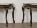 pair of french louis xv style side tables