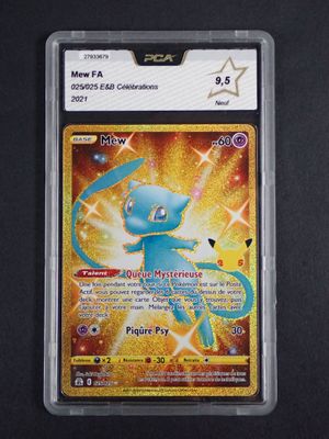 a close up of a card with a pokemon character on it