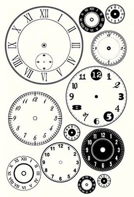 many different types of clocks on the white background