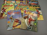 a lot of comic books on the table