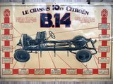 a poster with a picture of a car on it