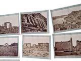 several black and white photographs of ancient ruins and ruins