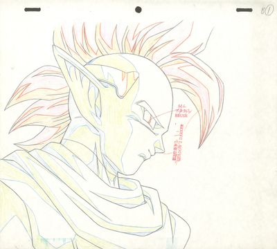 dessin représentant un homme avec une crête et des lunettes, sur fond blanc