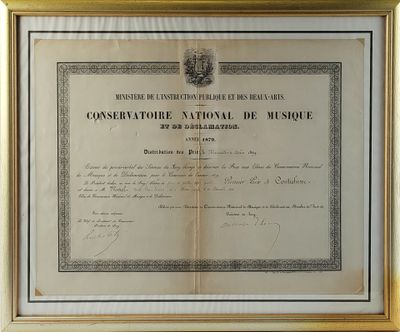 an old document with a picture of a man in a suit and tie