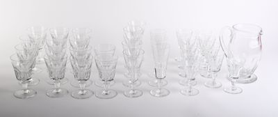 BACCARAT, modèle Missouri. Partie de service de verres en cr…