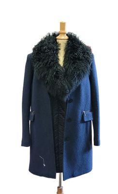 KARL LAGERFELD Manteau en viscose et laine composée d'une do…