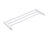 a close up of a white towel rack on a white background