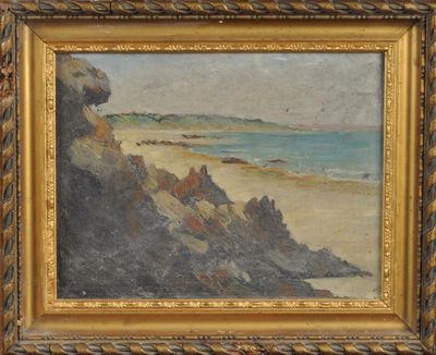 Francis MORTON-JOHNSON (1878-1931) : La plage. - Photo 1