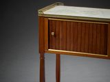an image of a side table with a marble top