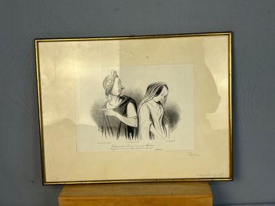 Honoré DAUMIER (1808-1879), lithographie signée en bas a dro…