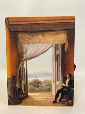 a picture of a picture of a man sitting at a window