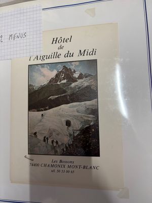 a picture of a poster on the wall of a hotel